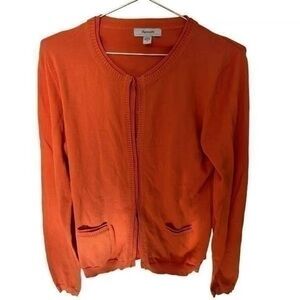 Faconnable Vibrant Orange Cardigan